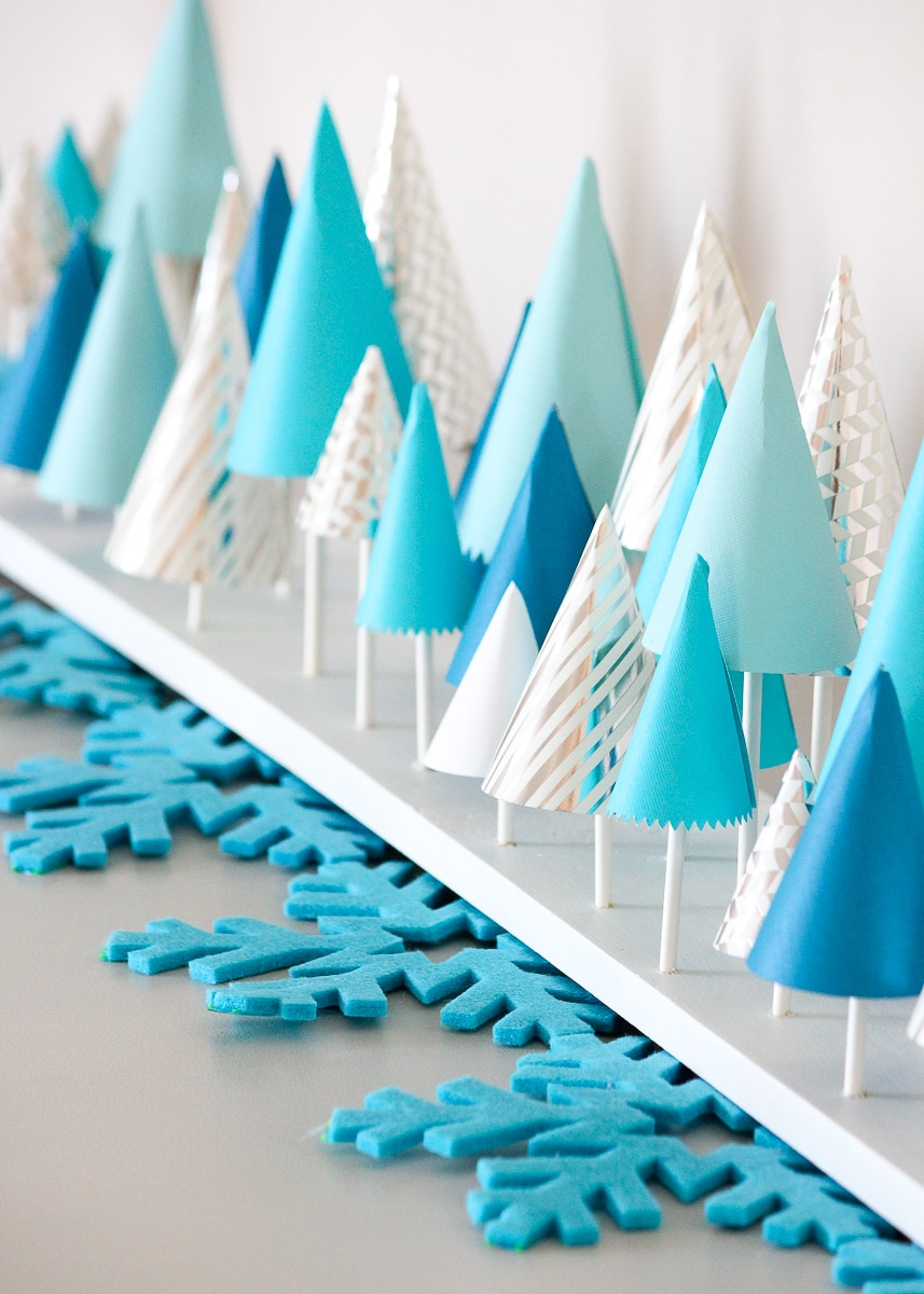 diy paper winter wonderland - the homes i have made